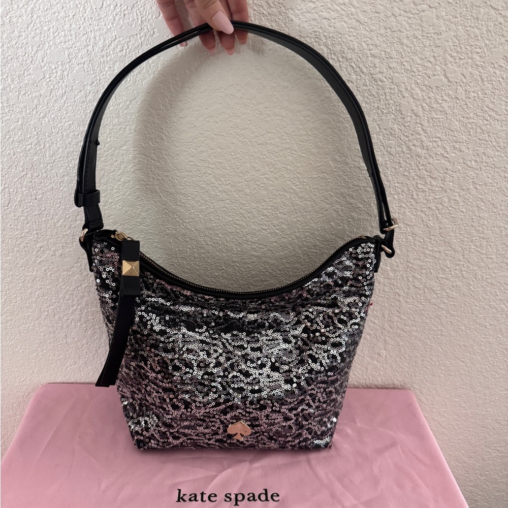 Kate Spade Limited Edition Story Book Lined Vivienne Glitter Bag